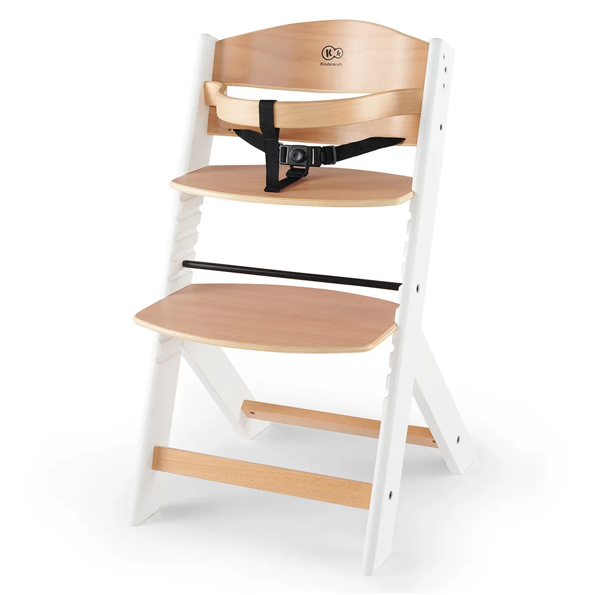 Chaise Haute ENOCK - Naturel et Blanc