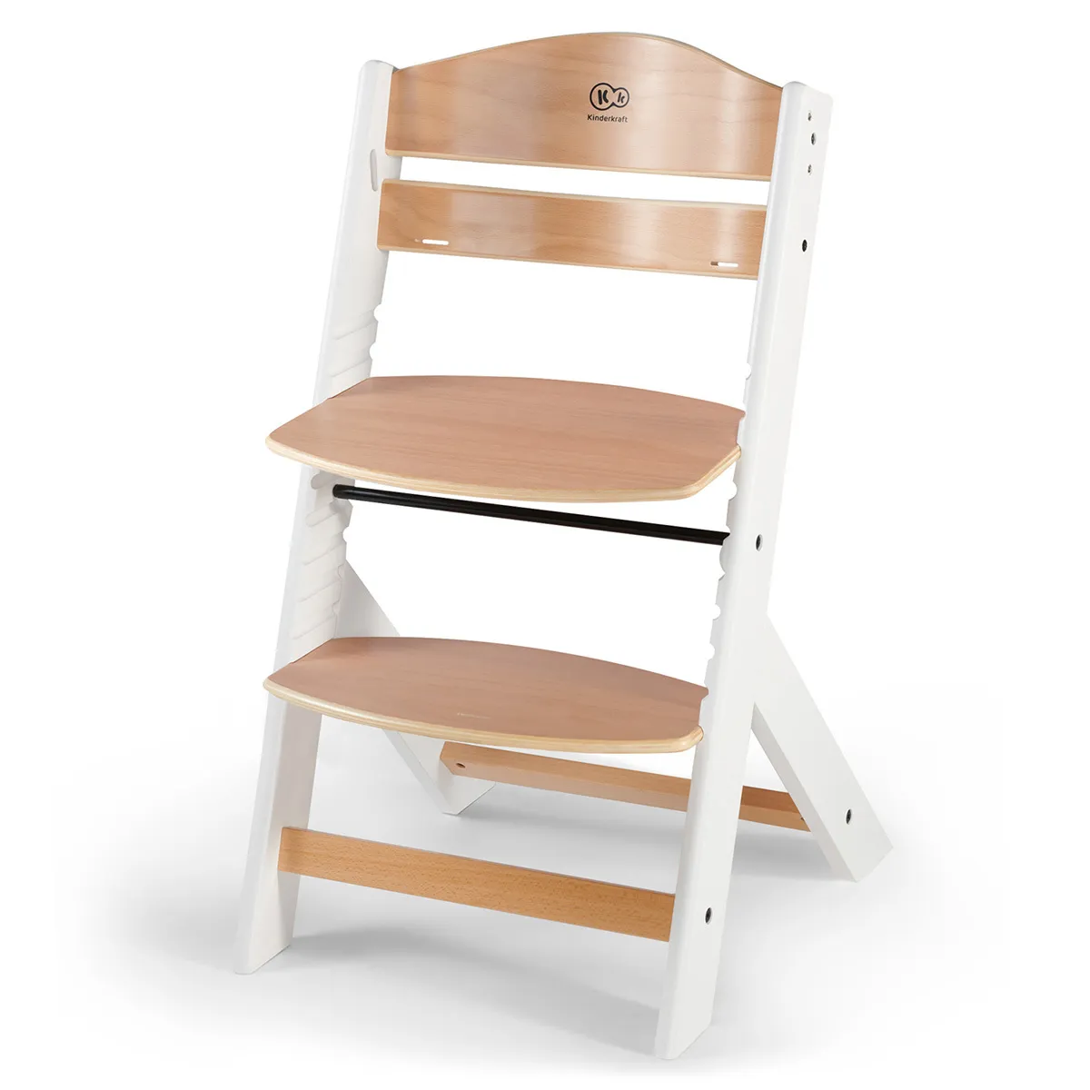 Chaise Haute ENOCK - Naturel et Blanc